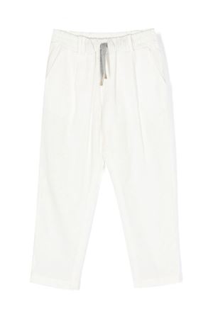 white cotton trousers ELEVENTY KIDS | ES6P20G0087105